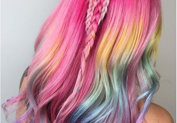 lisa frank hair - one of the beauty trends I'm loving