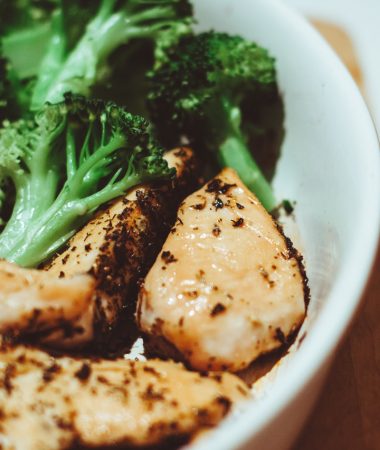 chicken and broccoli for sweet potato pasta