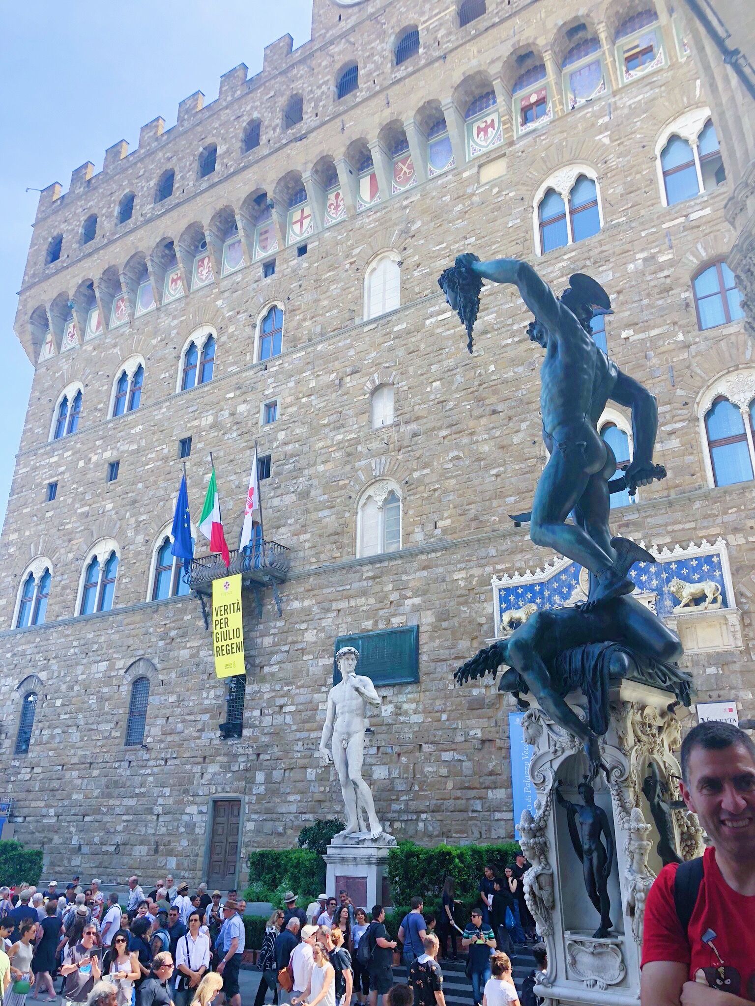 Statue Medusa’s head Florence, Italy