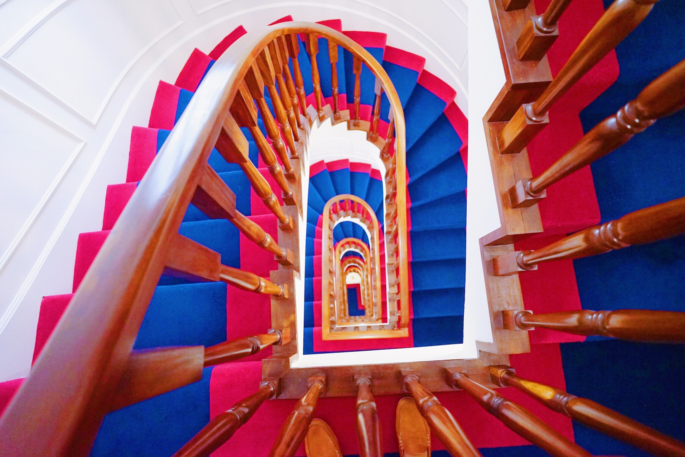 winding stairs at Hotel Lungarno in florence