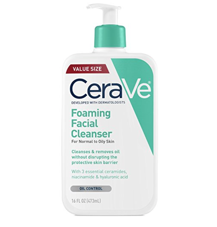 CeraVe Foaming Facial Cleanser for achieving a clean face