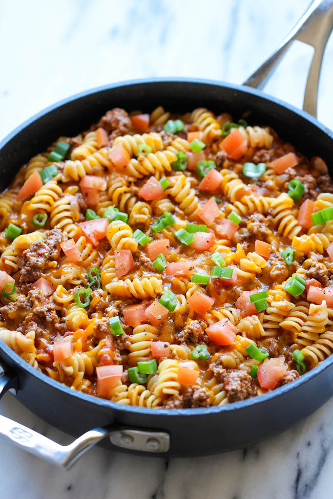 one-pot cheeseburger casserole