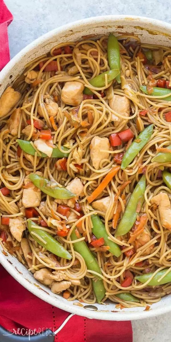 one-pot chicken chow mein