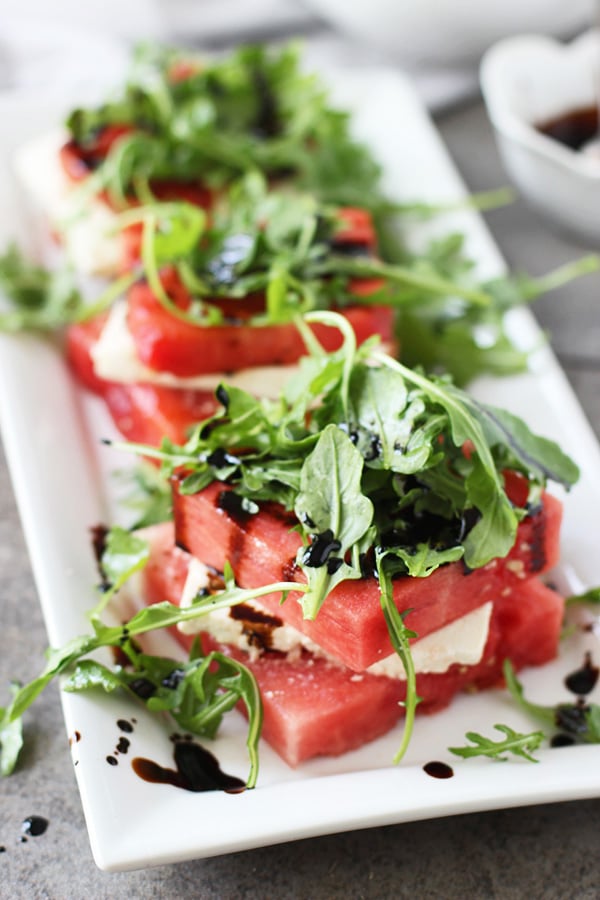 watermelon and arugula salad