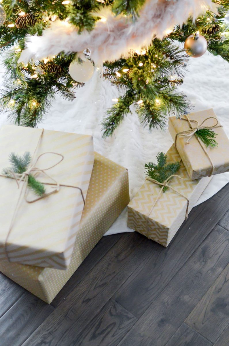 wrapped gifts under the tree